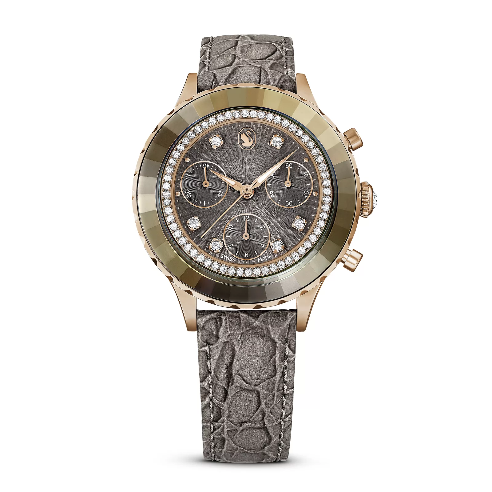 Qadın qol saatı Swarovski, paslanmayan polad, 42,6 x 37 mm — 5671153