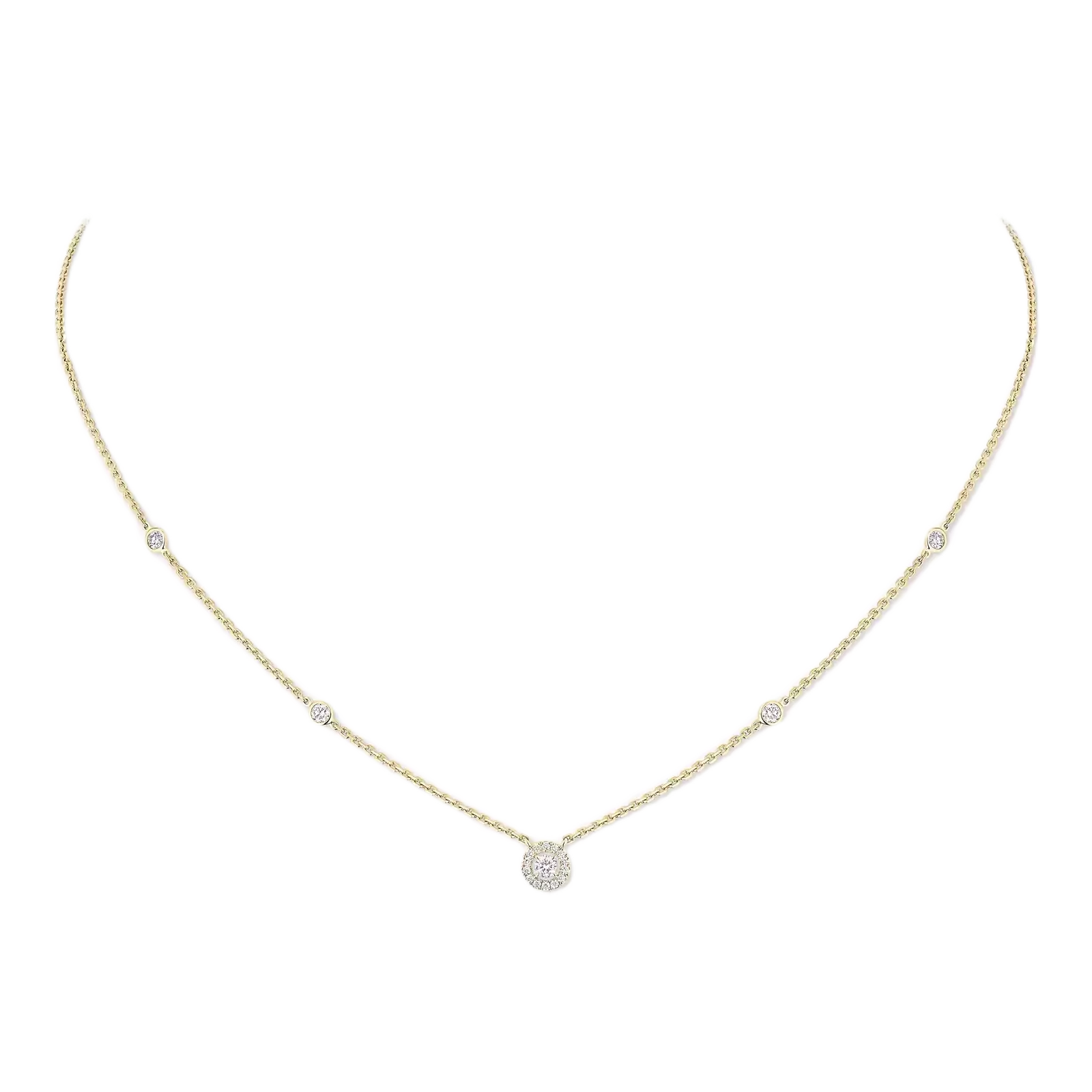 Boyunbağı Messika Joy, sarı qızıl, brilyant — 05370YG