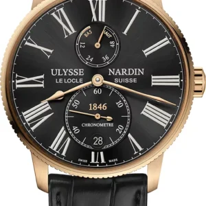 Kişi qol saatı Ulysse Nardin Marine, 18 karatlıq çəhrayı qızıl, 42 mm — 118231042