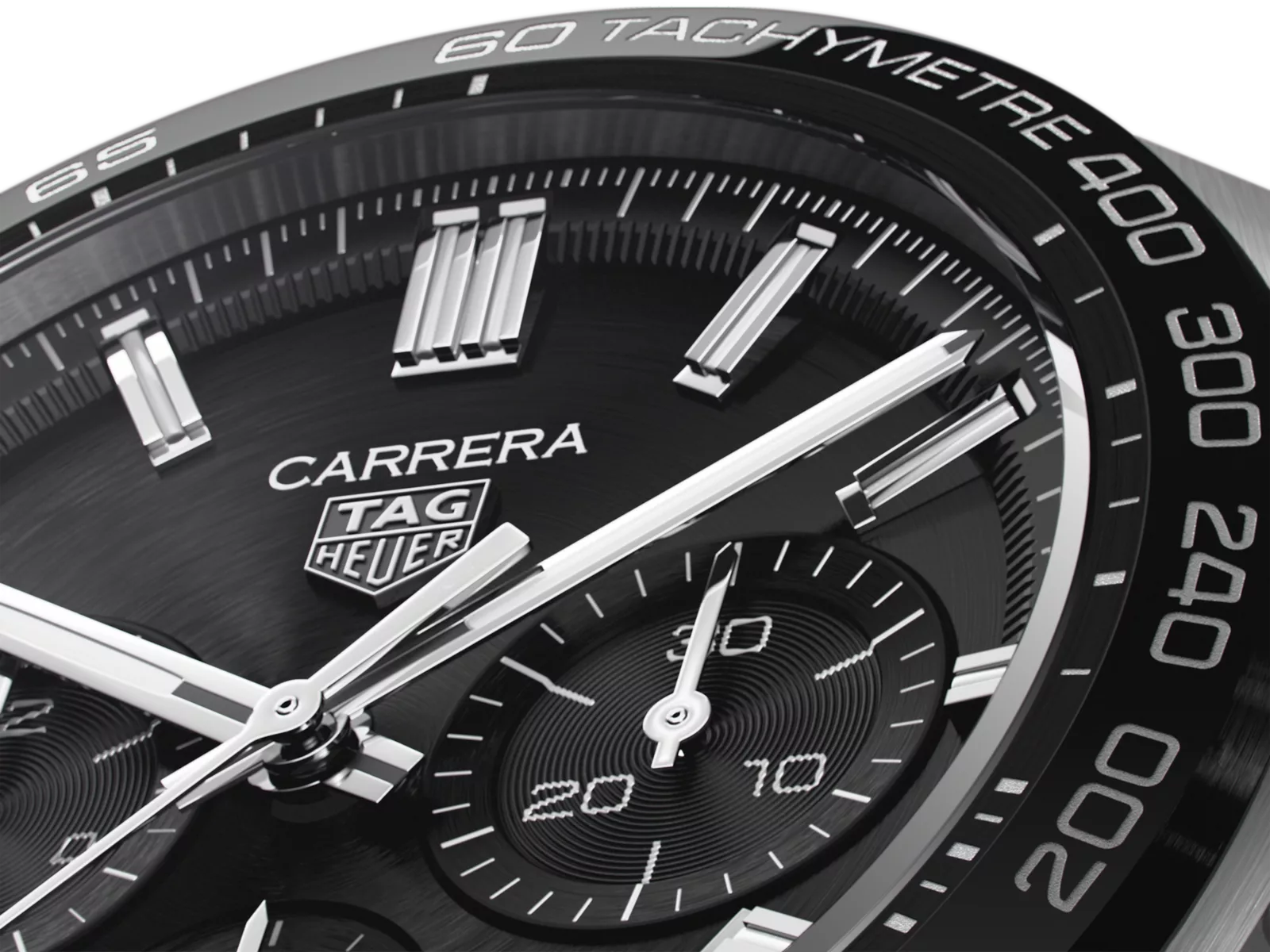 Kişi qol saatı TAG Heuer Carrera, donuq/cilalanmış polad və keramika, 44 mm — CBN2A1BBA0643 - Image 2