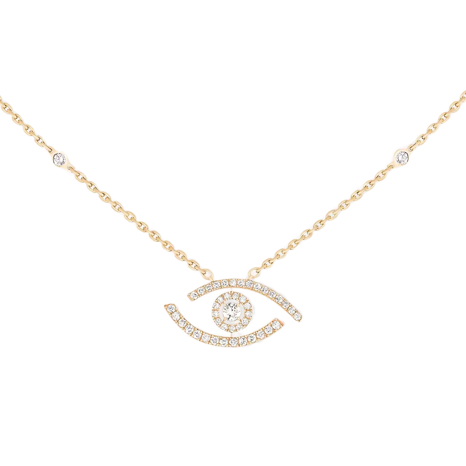 Boyunbağı Messika Lucky Eye, sarı qızıl, brilyant — 07525YG