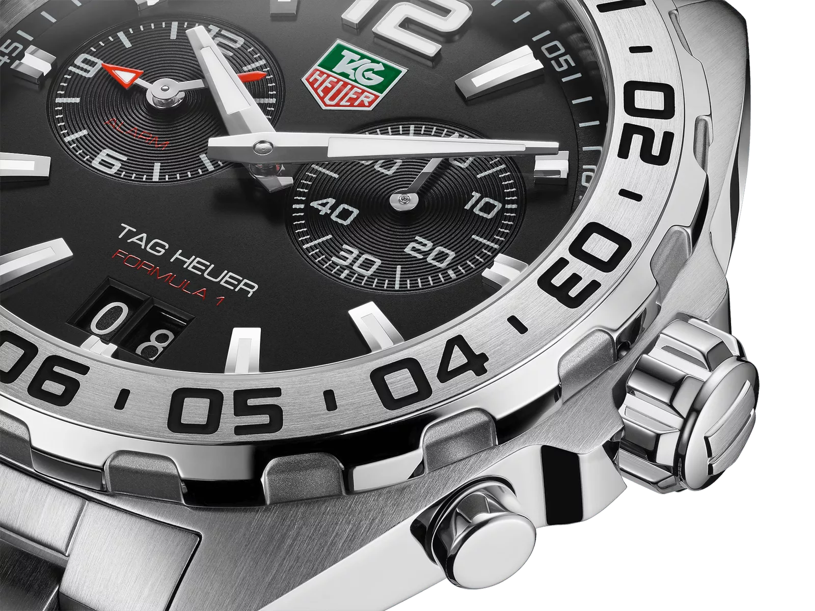 Kişi qol saatı TAG Heuer Formula 1, donuq/cilalanmış polad, 41 mm — WAZ111ABA0875 - Image 2