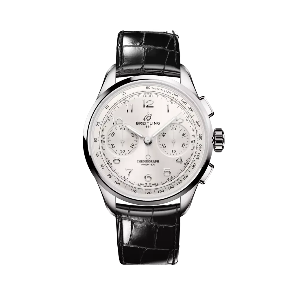 Kişi qol saatı Breitling Premier, paslanmayan polad, 40 mm — AB0930371G1P1