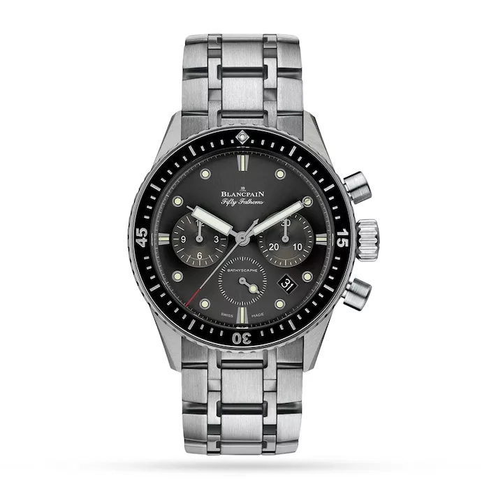 Kişi qol saatı Blancpain The fifty fathoms, polad, 43 mm — 5200111070B