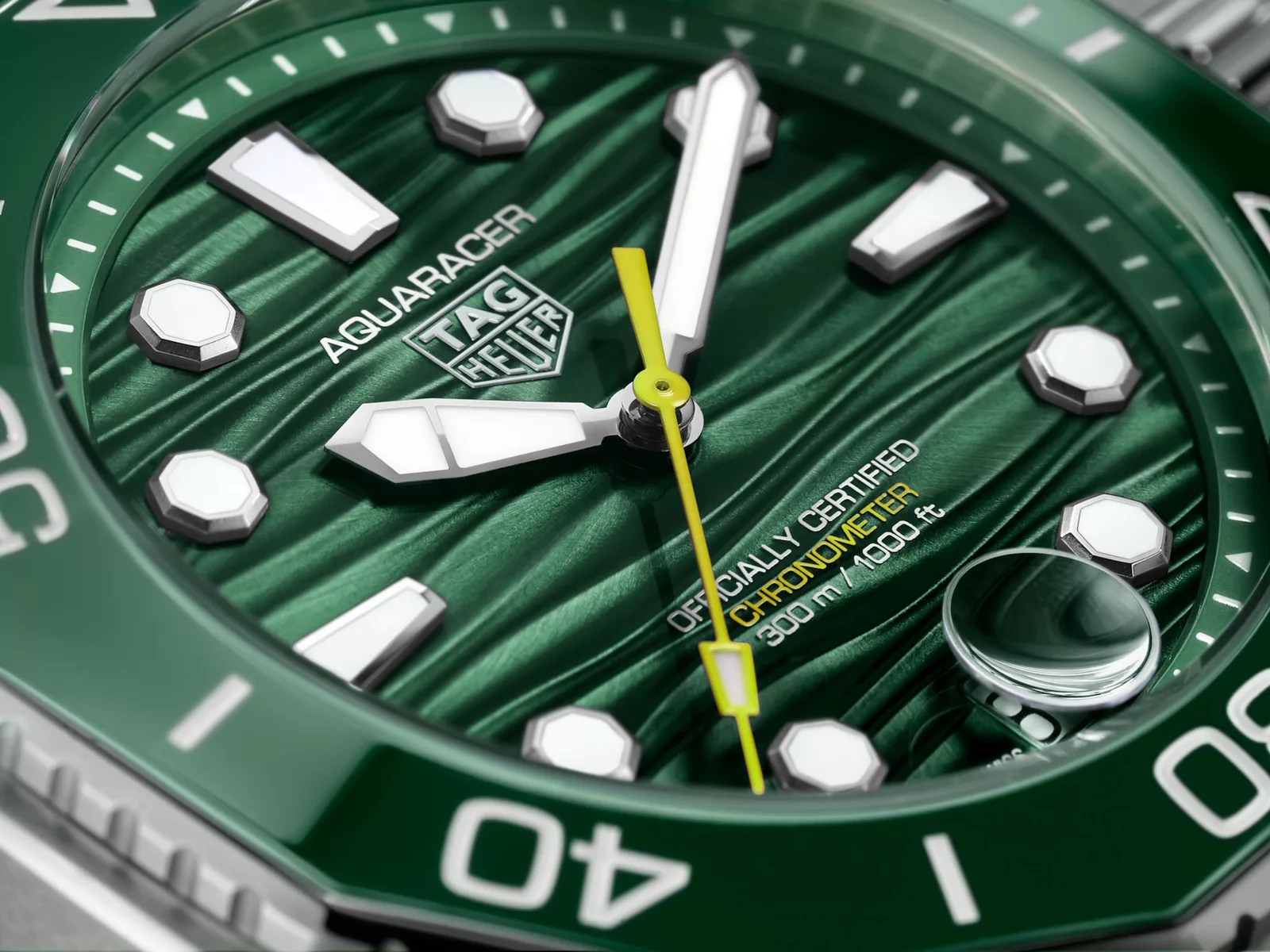 Kişi qol saatı TAG Heuer Aquaracer, donuq/cilalanmış polad, 42 mm — WBP5116BA0013 - Image 2