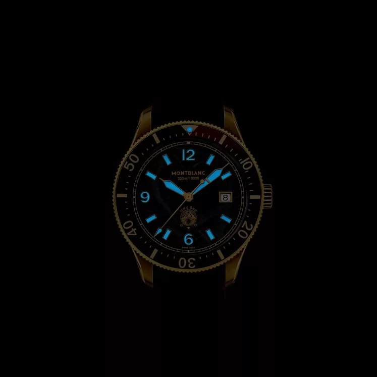 Kişi qol saatı Montblanc Iced sea, paslanmayan polad, 41 mm — 133300 - Image 5