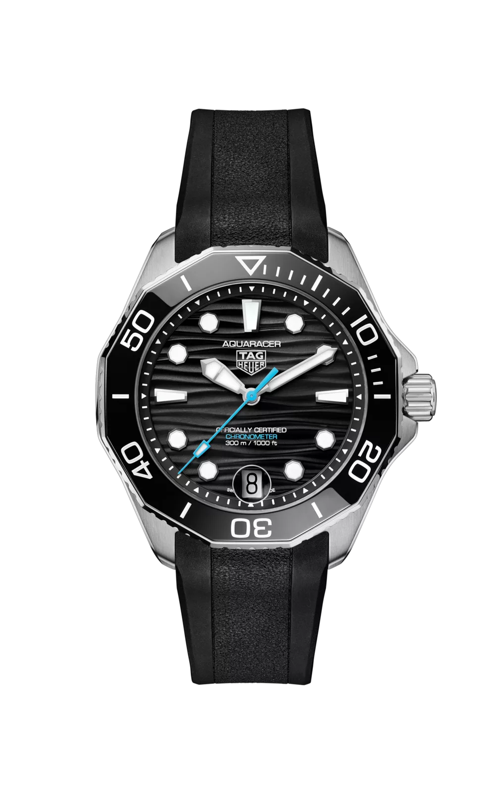 Kişi qol saatı TAG Heuer Aquaracer, donuq/cilalanmış polad, 42 mm — WBP5110FT6257 - Image 6