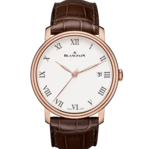 Kişi qol saatı Blancpain Villeret, qırmızı qızıl, 42 mm — 6630363155B