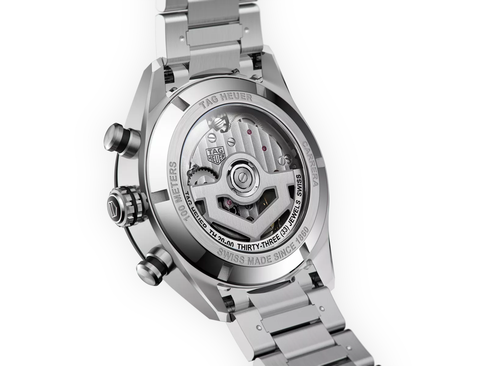 Kişi qol saatı TAG Heuer Carrera, donuq/cilalanmış polad və keramika, 44 mm — CBN2A1BBA0643 - Image 3