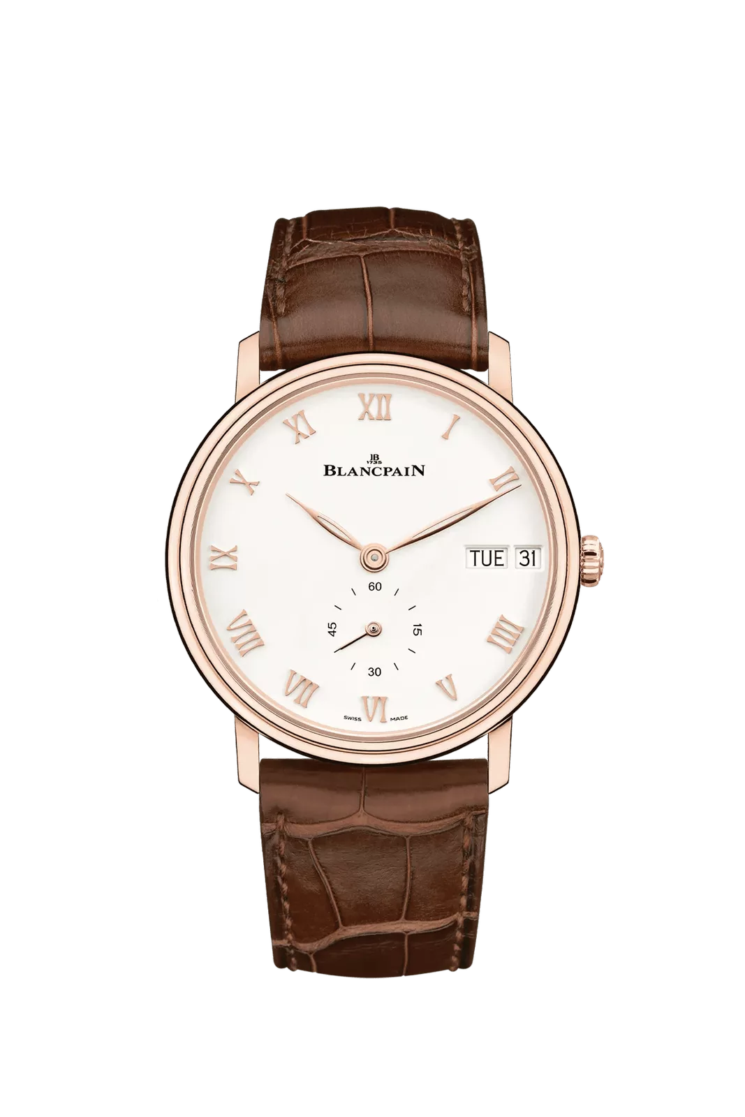 Kişi qol saatı Blancpain Villeret, qırmızı qızıl, 40,5 mm — 6652364255A