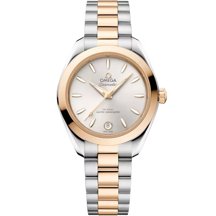 Qadın qol saatı Omega SeaMaster, polad ‑ moonshine™ qızılı, 30 mm — 22020302002001
