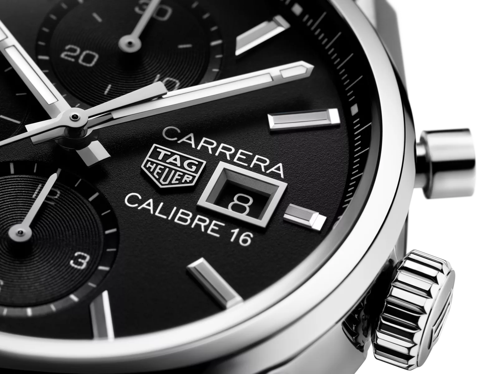 Kişi qol saatı TAG Heuer Carrera, cilalanmış polad, 41 mm — CBK2110BA0715 - Image 3