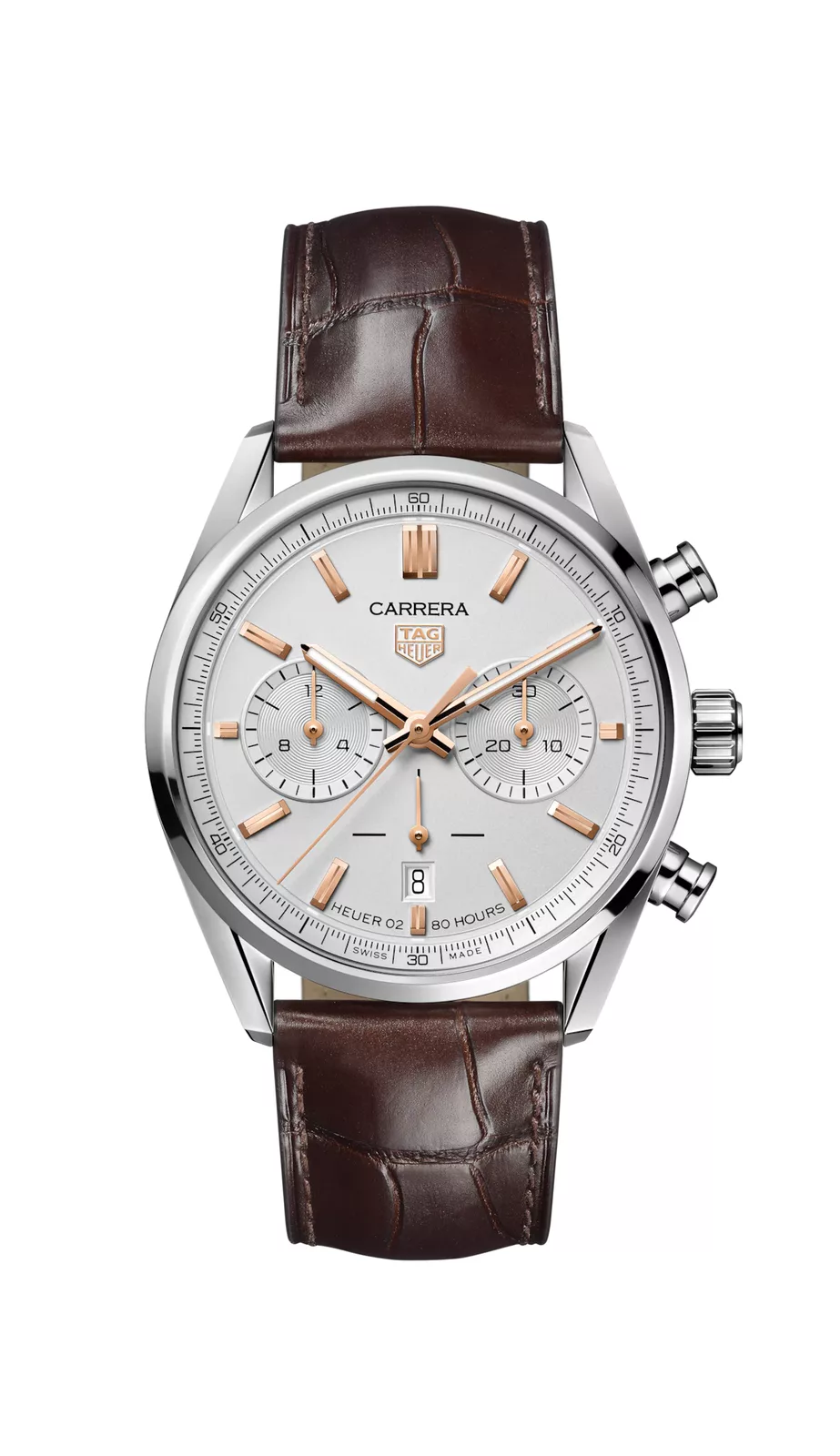 Kişi qol saatı TAG Heuer Carrera, donuq/cilalanmış polad, 42 mm — CBN2013FC6483 - Image 6