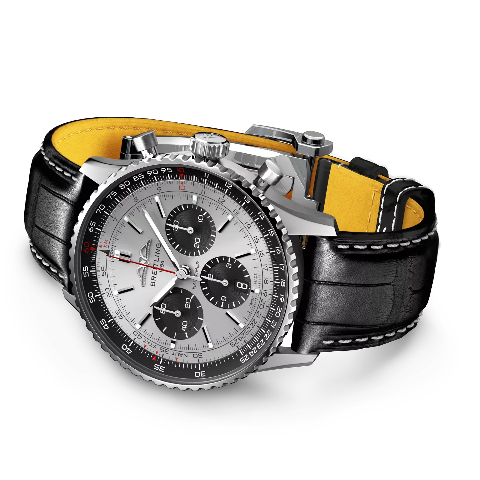 Kişi qol saatı Breitling Navitimer, paslanmayan polad, 43 mm — AB0138241G1P1 - Image 3