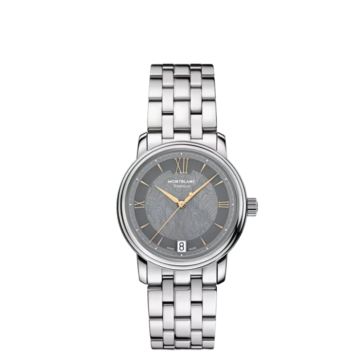Qadın qol saatı Montblanc Tradition, paslanmayan polad, 32 mm — 132317