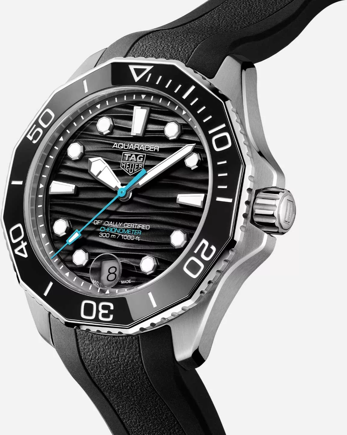 Kişi qol saatı TAG Heuer Aquaracer, donuq/cilalanmış polad, 42 mm — WBP5110FT6257