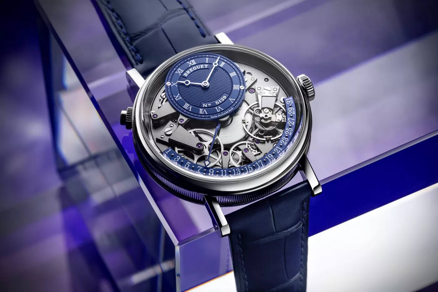 Kişi qol saatı Breguet Tradition, ağ qızıl, 40 mm — 7597BBGY9WU - Image 3