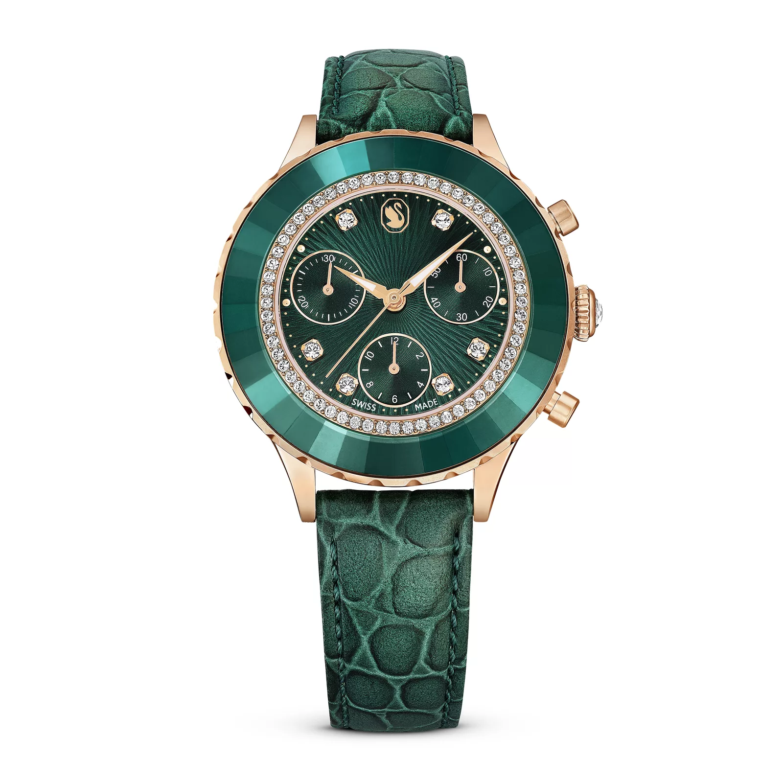 Qadın qol saatı Swarovski, paslanmayan polad, 42,6 x 37 mm — 5672931