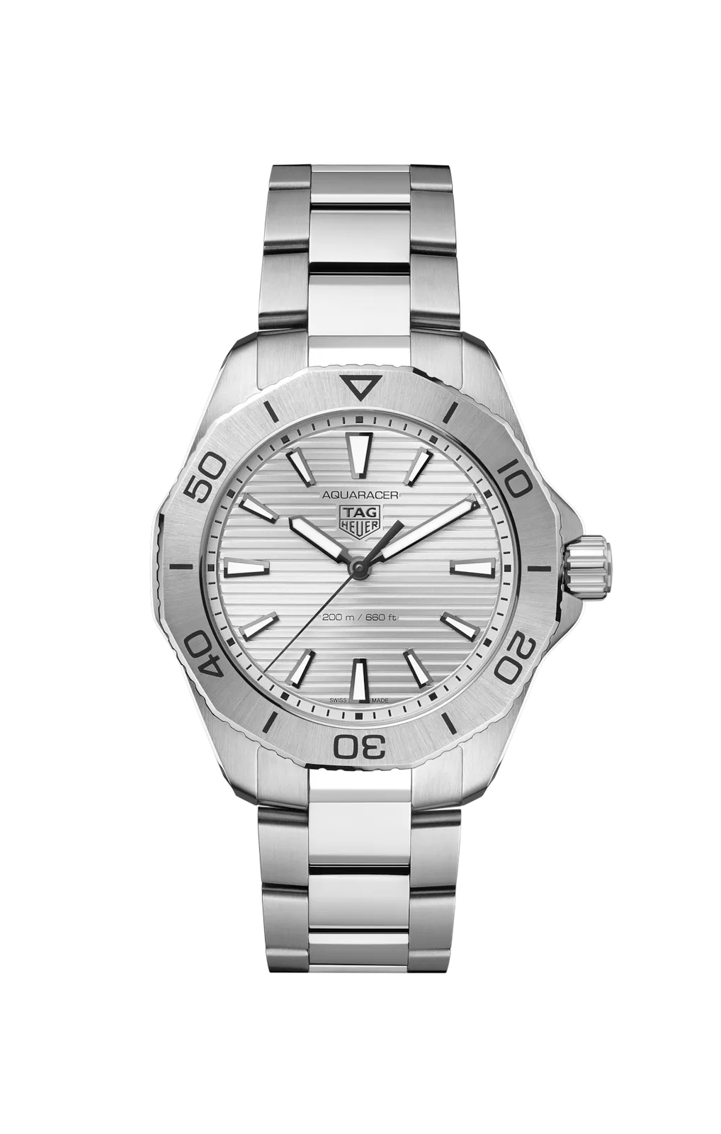 Kişi qol saatı TAG Heuer Aquaracer, donuq/cilalanmış polad, 40 mm — WBP1111BA0627 - Image 6