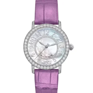 Qadın qol saatı Blancpain Ladybird, ağ qızıl, 34 mm — 36601954V55A
