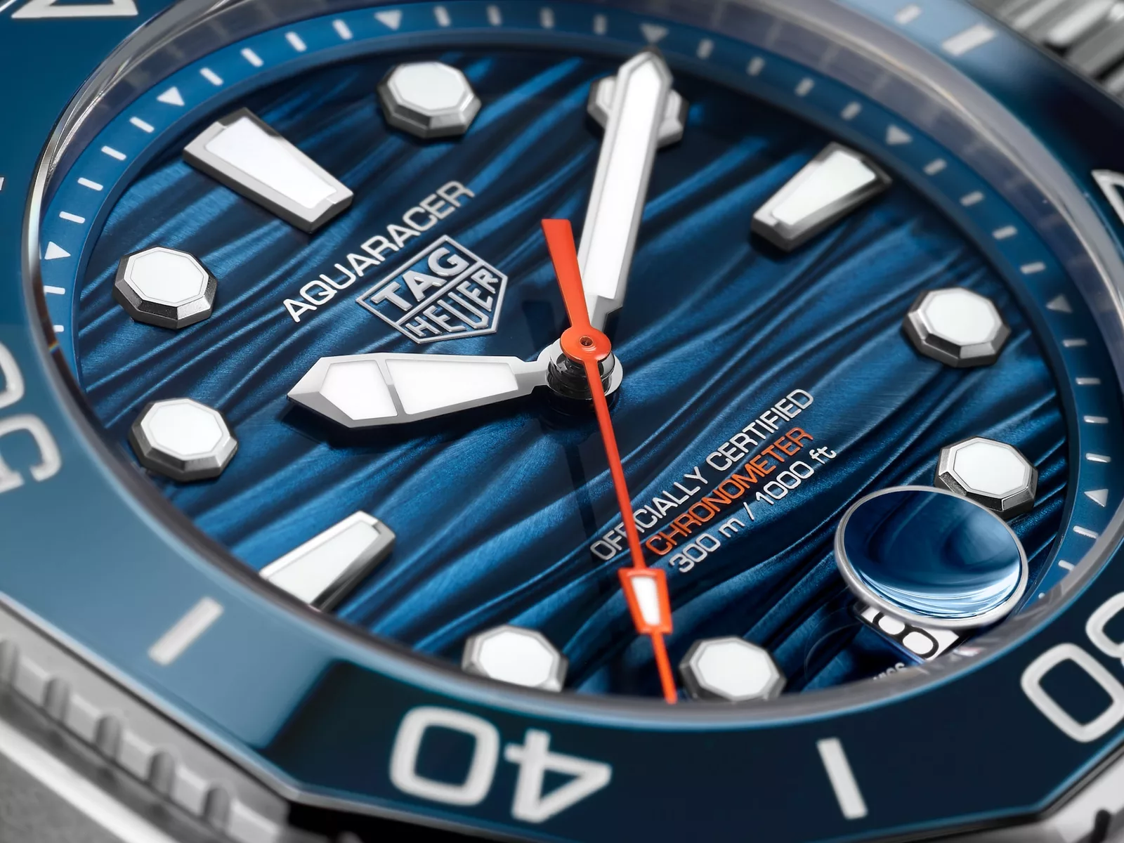 Kişi qol saatı TAG Heuer Aquaracer, donuq/cilalanmış polad, 42 mm — WBP5111FT6259 - Image 2