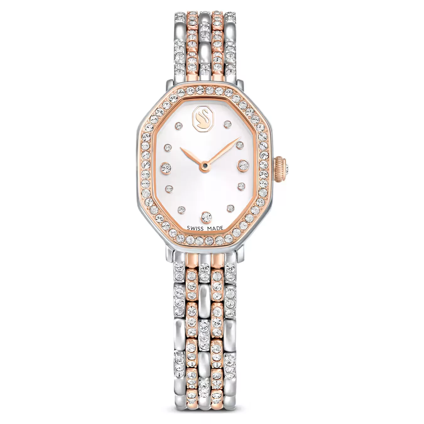Qadın qol saatı Swarovski, paslanmayan polad, 32 x 23 mm — 5715521