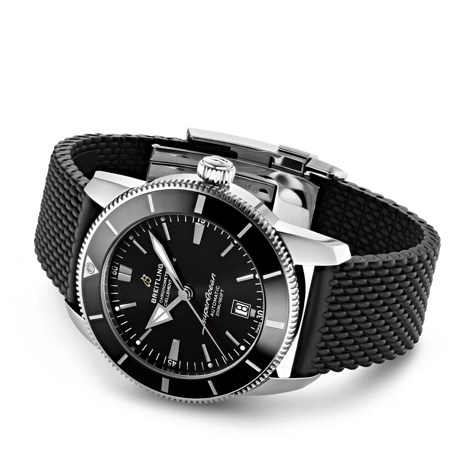 Kişi qol saatı Breitling Superocean, paslanmayan polad, 46 mm — AB2020121B1S1 - Image 3