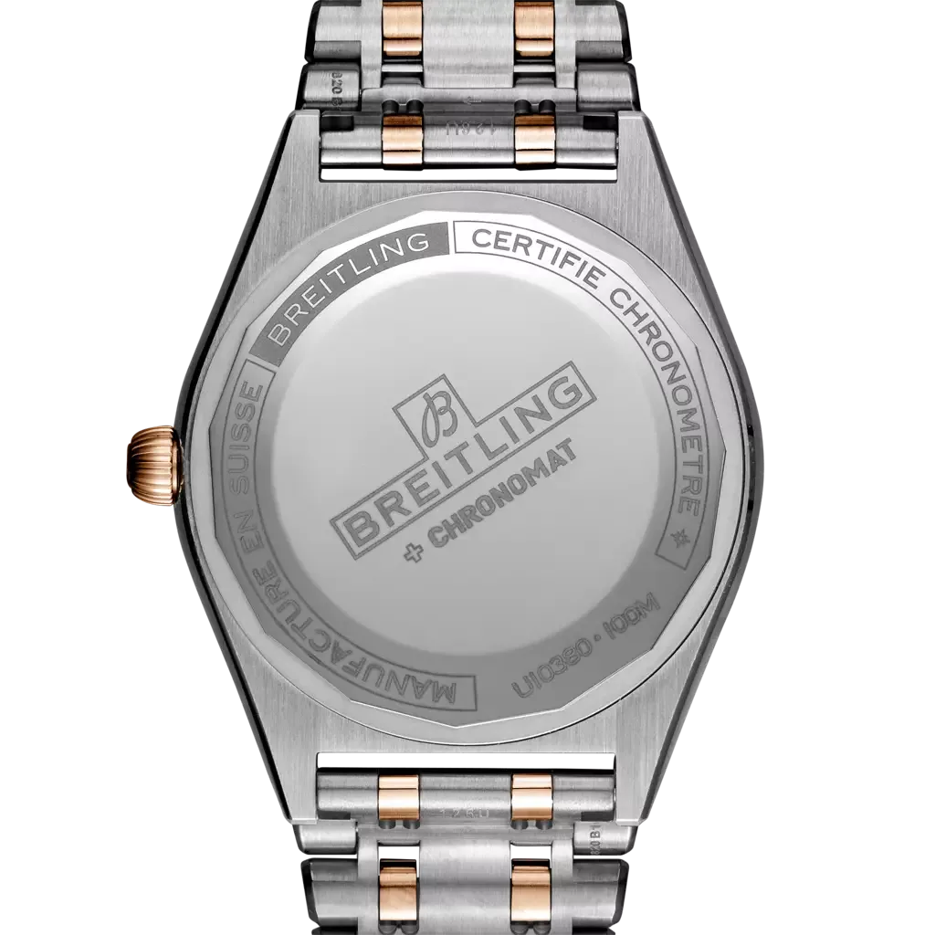 Qadın qol saatı Breitling Chronomat, paslanmayan polad və 18k qırmızı qızıl, 36 mm — U10380101A2U1 - Image 4