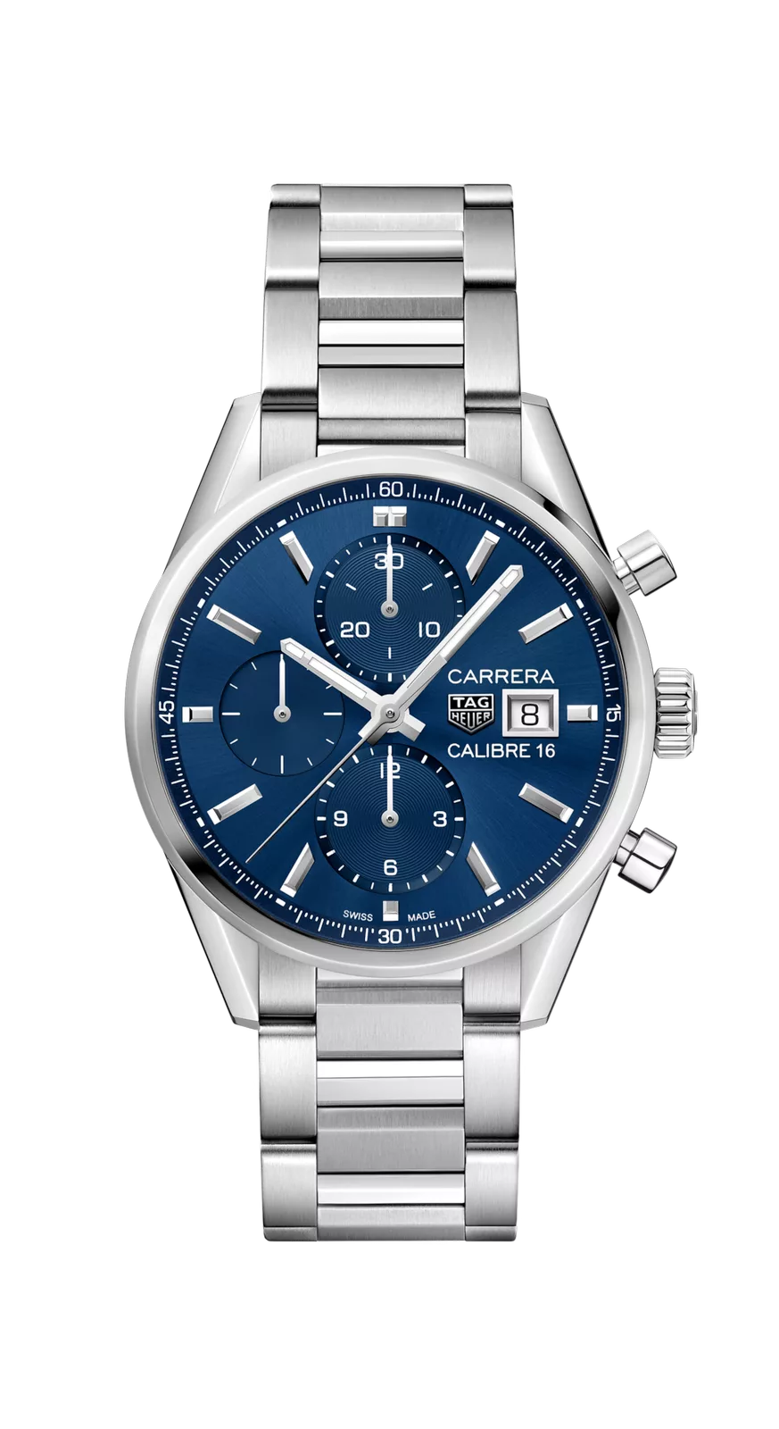 Kişi qol saatı TAG Heuer Carrera, cilalanmış polad, 41 mm — CBK2112BA0715 - Image 6