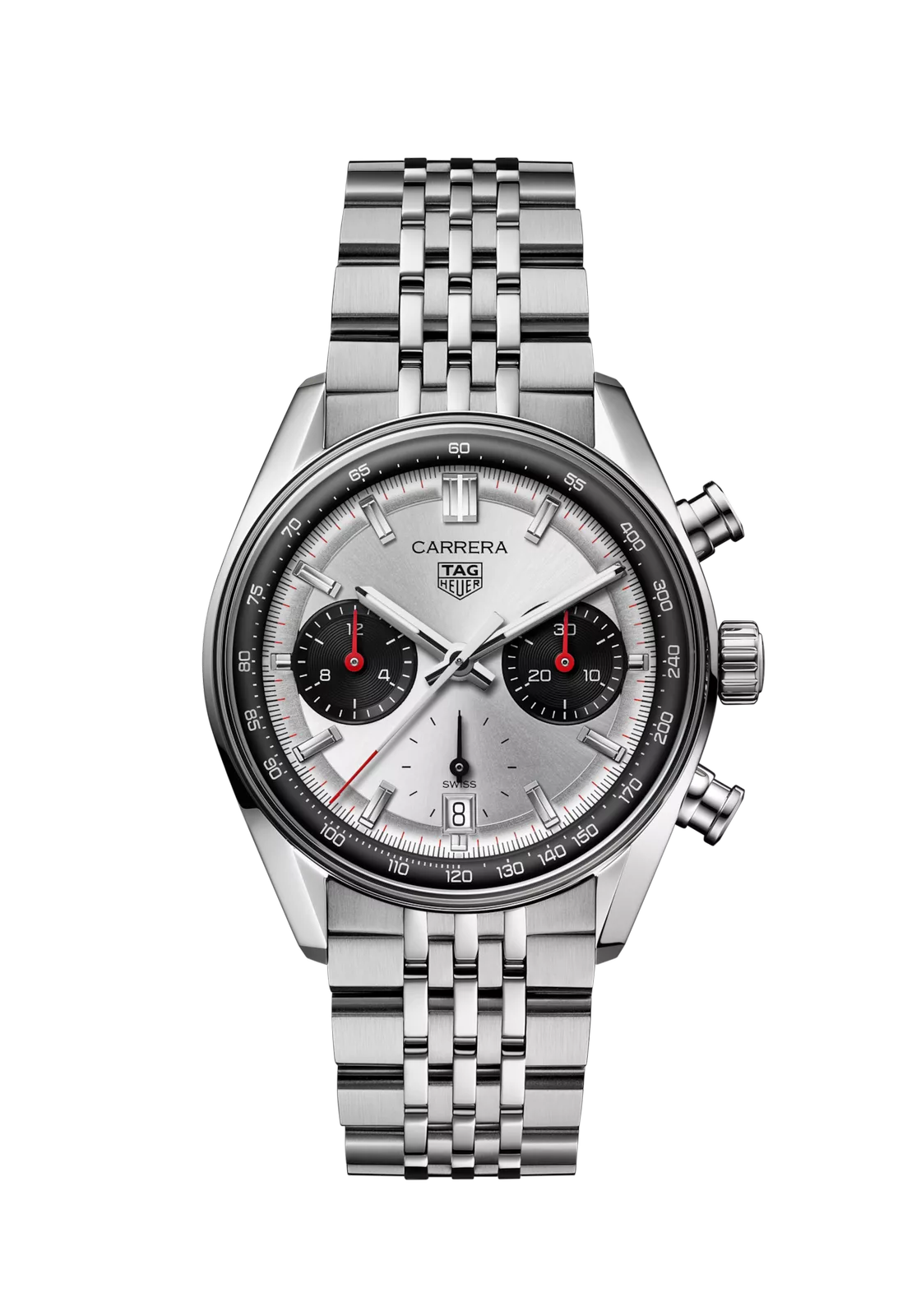 Qol saatı TAG Heuer Carrera, donuq/cilalanmış polad, 39 mm — CBS2216BA0048 - Image 4