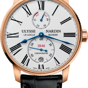 Kişi qol saatı Ulysse Nardin Marine, 18 karatlıq çəhrayı qızıl, 42 mm — 118231040
