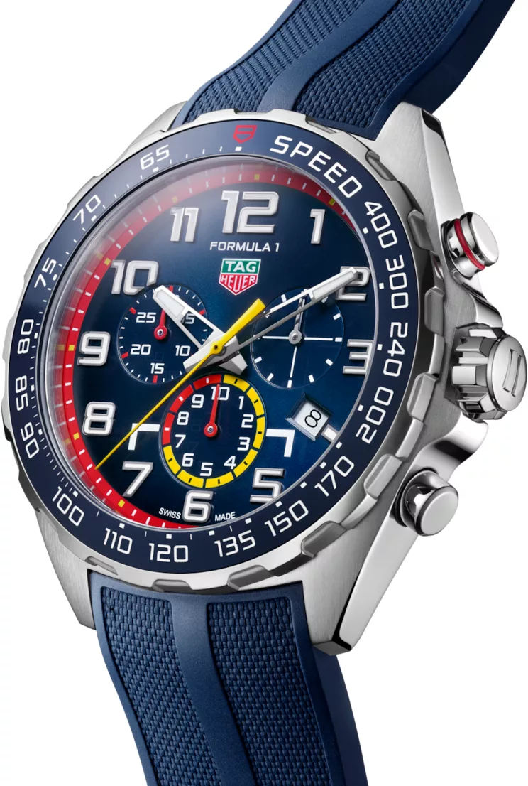 Kişi qol saatı TAG Heuer Formula 1, donuq/cilalanmış polad, 43 mm — CAZ101ALFT8052