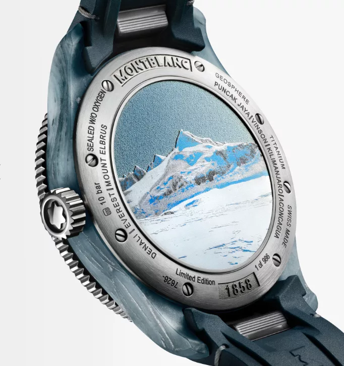 Kişi qol saatı Montblanc Geosphere, titan, 43,5 mm — 134019 - Image 8