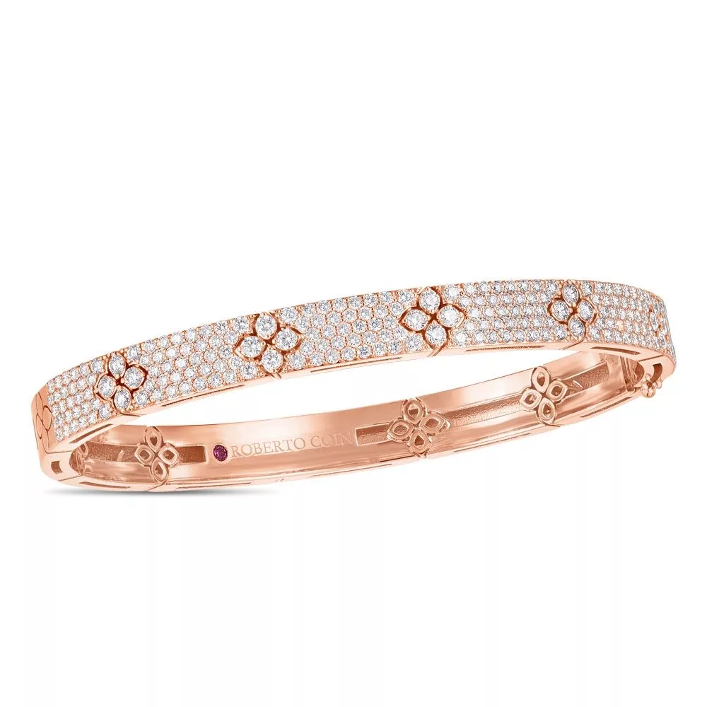 Bilərzik Roberto Coin Love in Verona, çəhrayı qızıl, brilyant — ADR888BA204402R