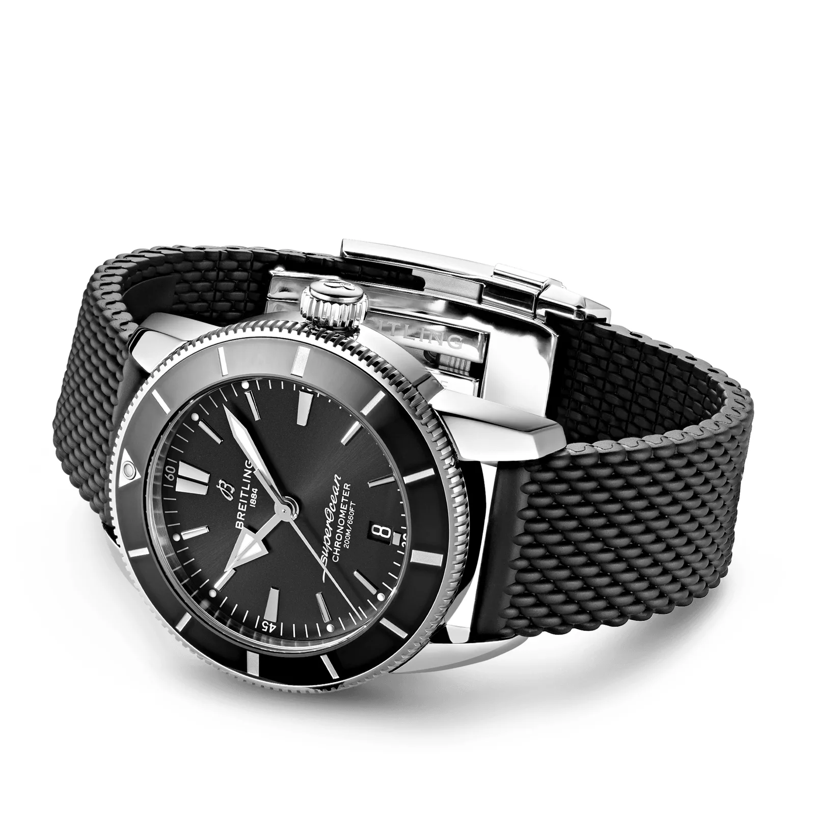 Kişi qol saatı Breitling Superocean Heritage, paslanmayan polad, 44 mm — AB2030121B1S1 - Image 3