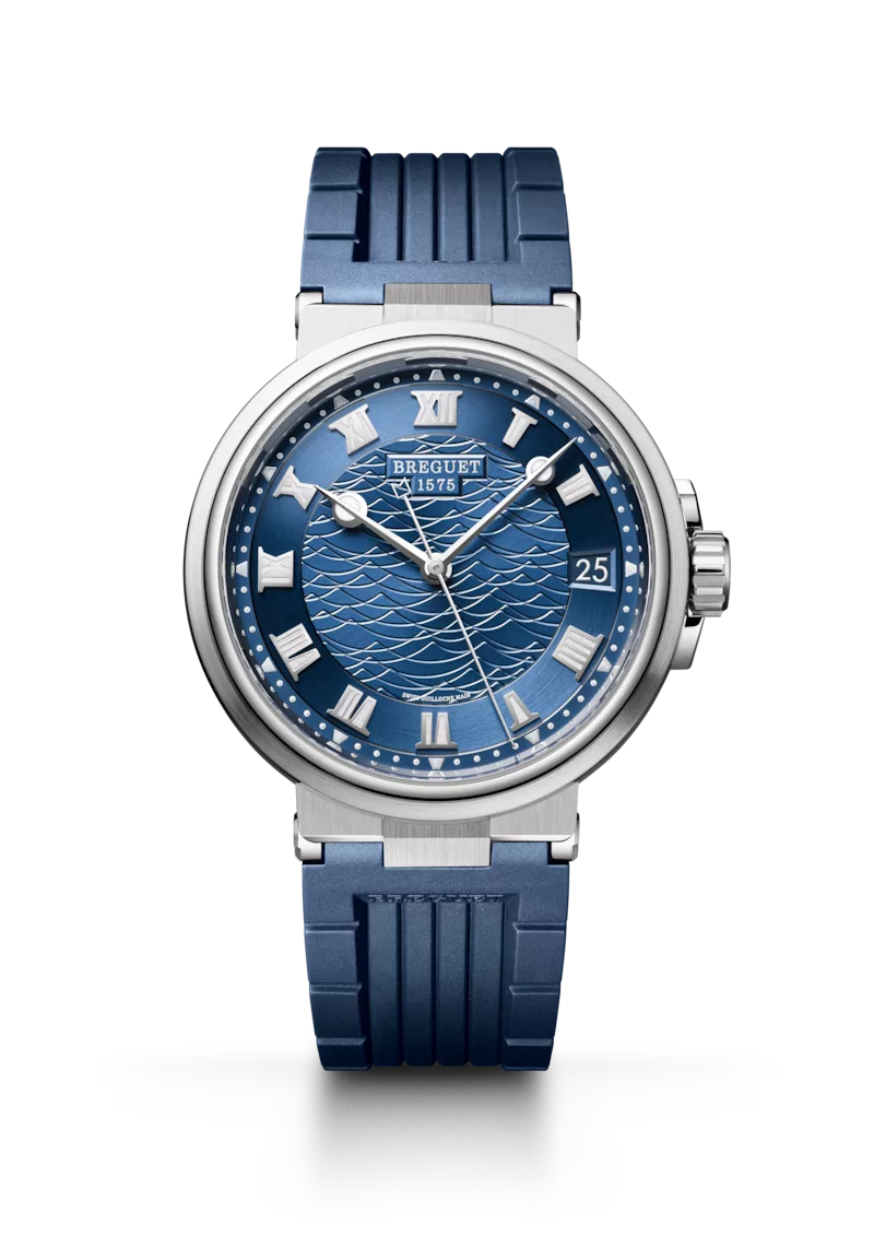 Kişi qol saatı Breguet Marine, ağ qızıl, 40 mm — 5517BBY25ZU