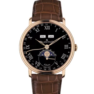 Kişi qol saatı Blancpain Villeret, çəhrayı qızıl, 42 mm — 6639363755B