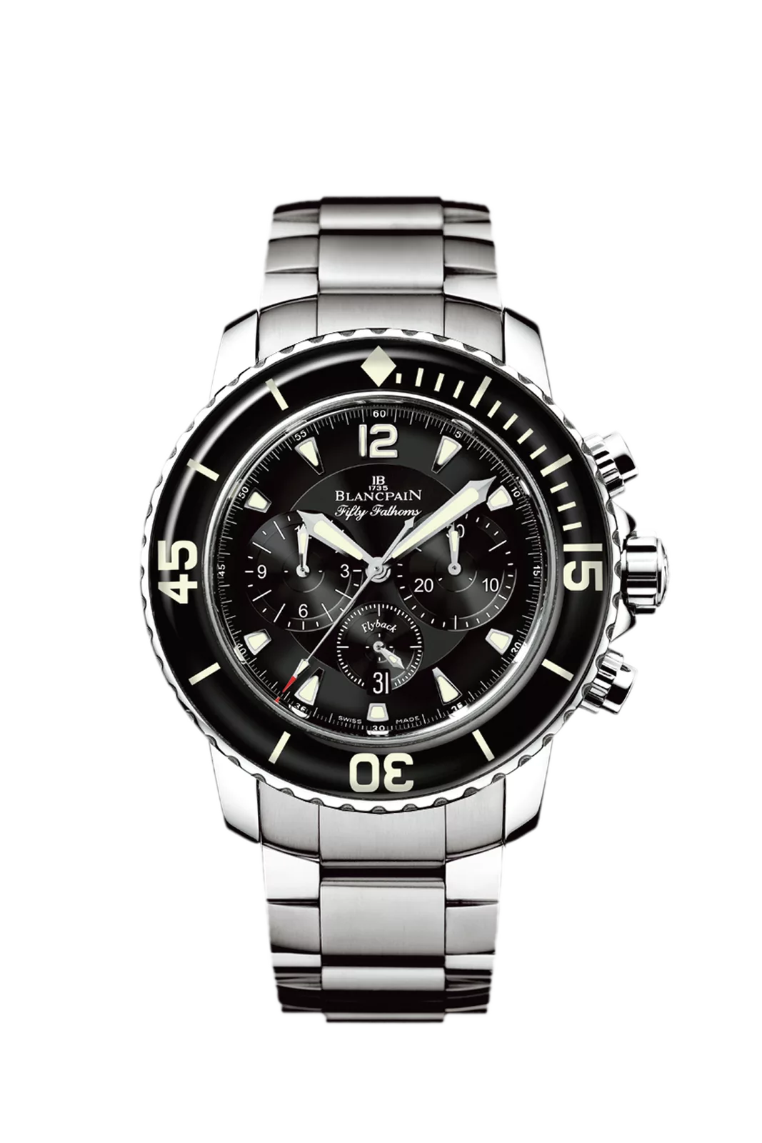 Kişi qol saatı Blancpain The fifty fathoms, polad, 45 mm — 5085F113071S