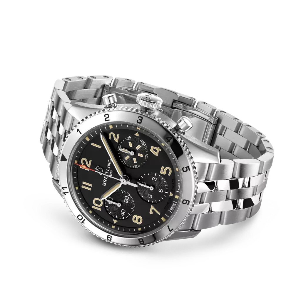 Kişi qol saatı Breitling Classİc AVI, paslanmayan polad, 42 mm — A233803A1B1A1 - Image 3