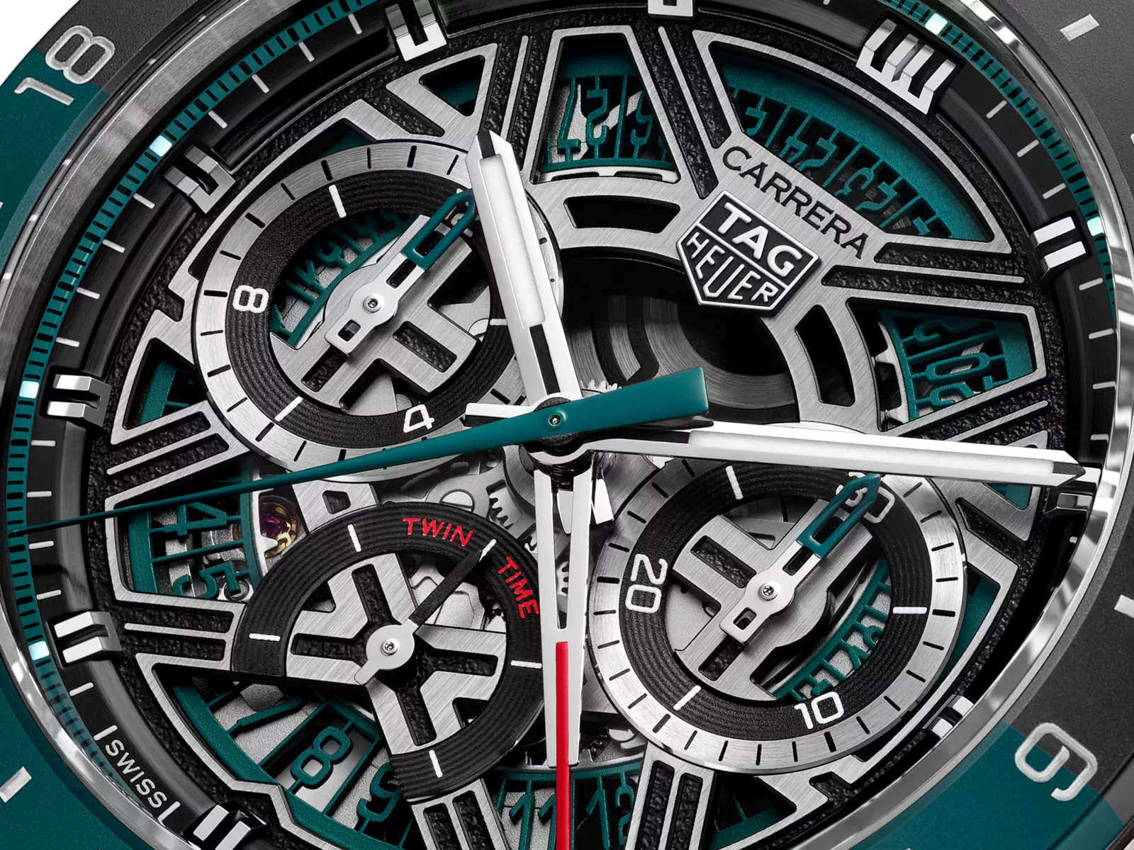 Kişi qol saatı TAG Heuer Carrera, donuq titan/qumlanmış səthə malik, 44 mm — CBU2084FT6297 - Image 2