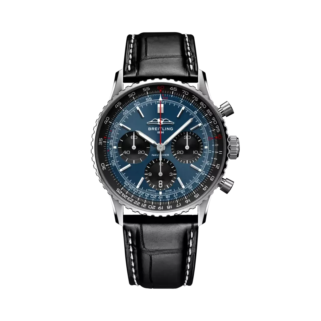 Kişi qol saatı Breitling Navitimer, paslanmayan polad, 41 mm — AB0139241C1P1