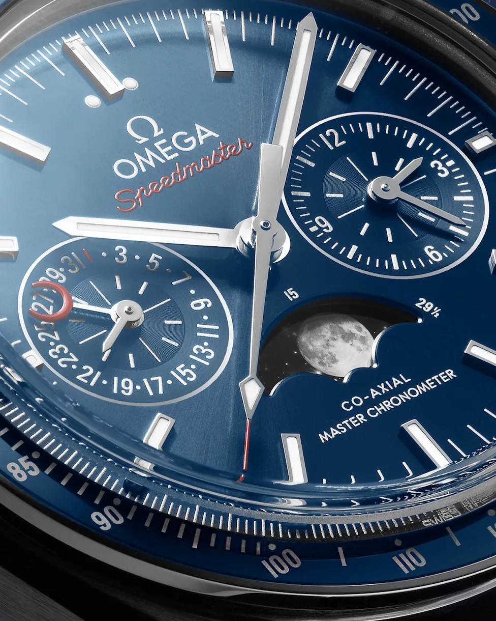 Kişi qol saatı Omega SpeedMaster, polad, 44,25 mm — 30433445203001 - Image 4