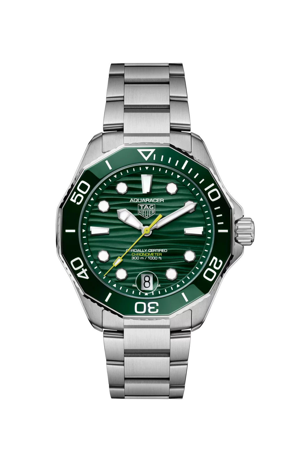 Kişi qol saatı TAG Heuer Aquaracer, donuq/cilalanmış polad, 42 mm — WBP5116BA0013 - Image 6
