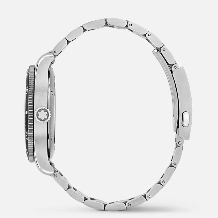 Kişi qol saatı Montblanc Iced sea, paslanmayan polad, keramika, 41 mm — 130810 - Image 3
