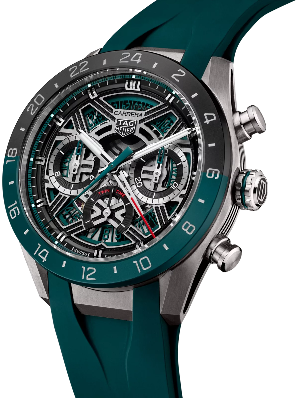 Kişi qol saatı TAG Heuer Carrera, donuq titan/qumlanmış səthə malik, 44 mm — CBU2084FT6297