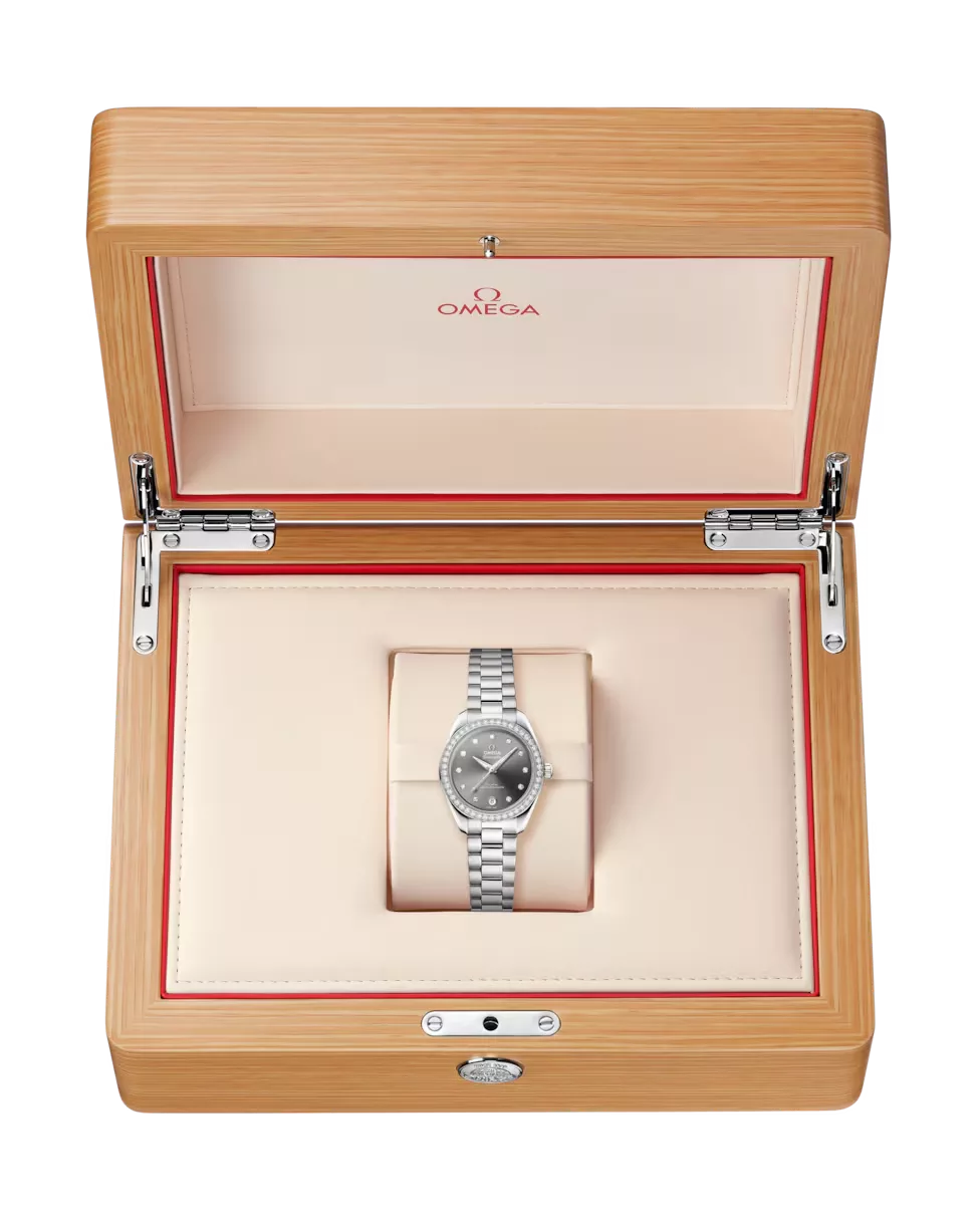 Qadın qol saatı Omega SeaMaster, polad, 30 mm — 22015302056001 - Image 9
