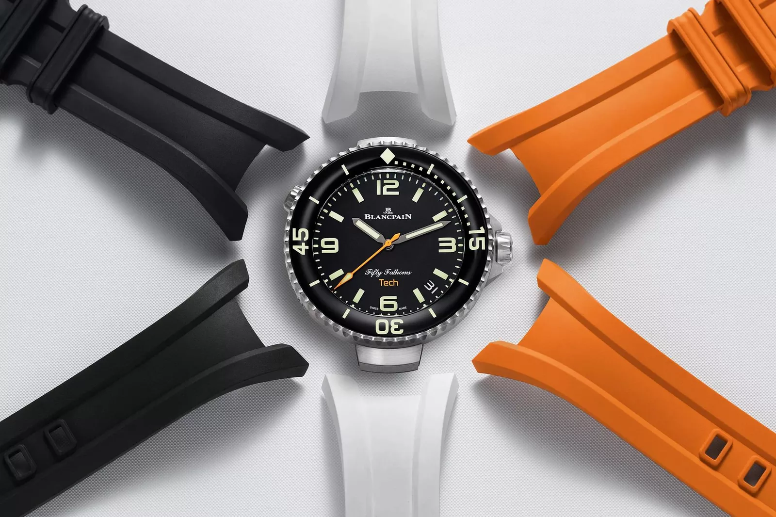 Kişi qol saatı Blancpain The fifty fathoms, titan, 45 mm — 502912B3094A - Image 4