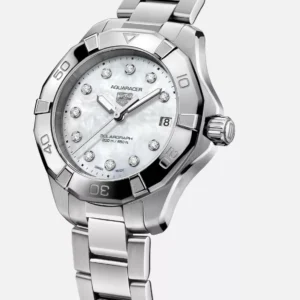 Qadın qol saatı TAG Heuer Aquaracer, donuq/cilalanmış polad, 34 mm — WBP1313BA0005