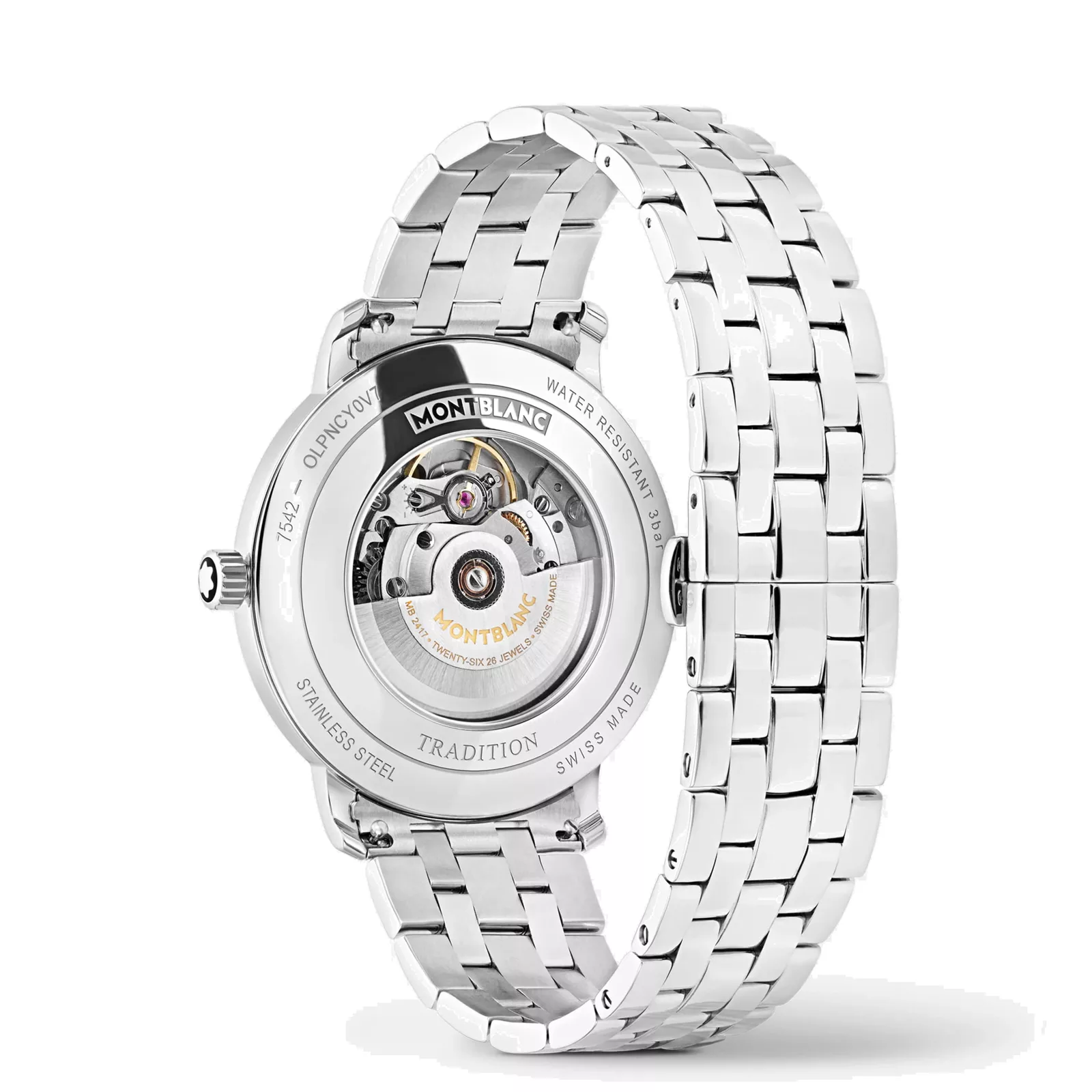 Kişi qol saatı Montblanc Tradition, paslanmayan polad, 40 mm — 132433 - Image 5