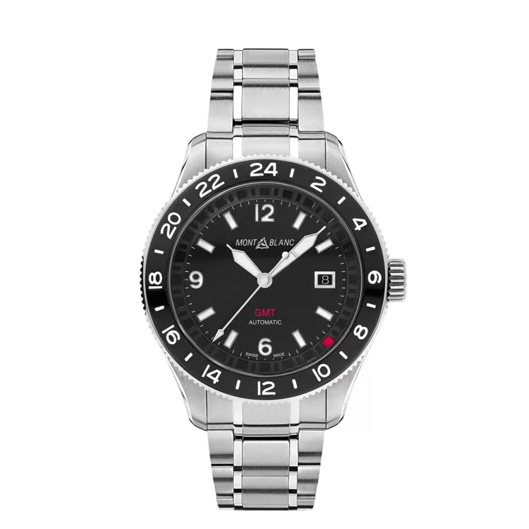 Kişi qol saatı Montblanc 1858, paslanmayan polad, 42 mm — 129615